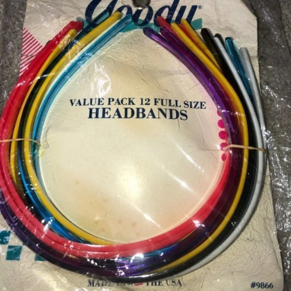 Goody Vintage‎ 1989 Headbands 12 Pack Deadstock Sealed